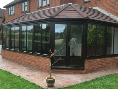 Tile roof conservatory